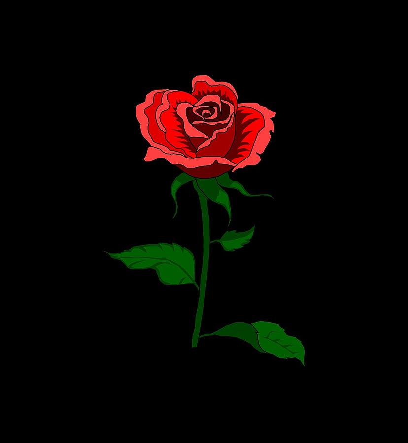 pretty rose drawing