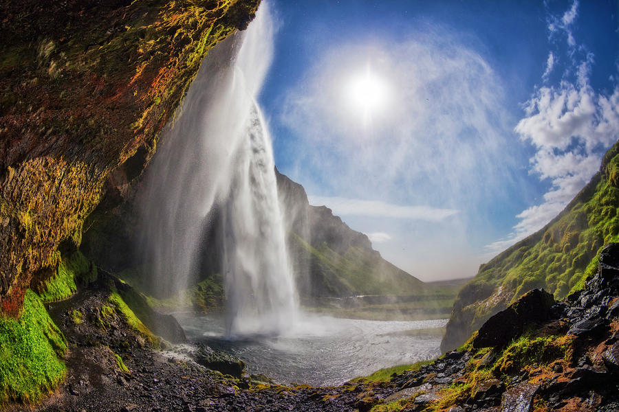 Beautiful Seljalandsfoss Waterfall Photograph by Debra and Dave Vanderlaan
