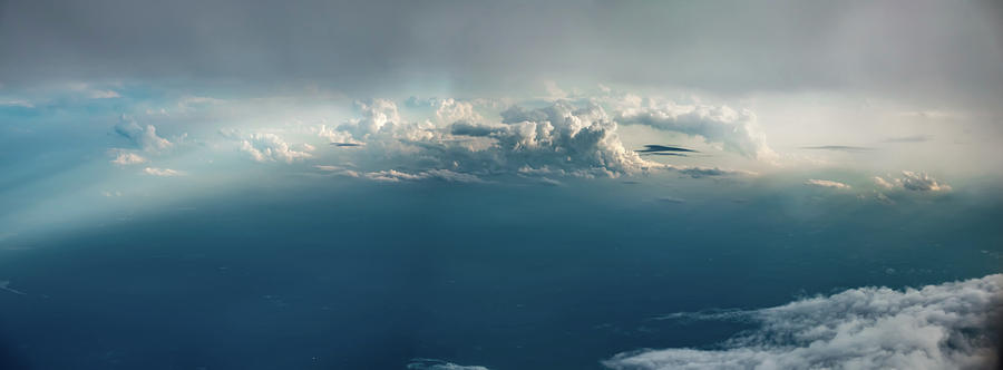 Beautiful Sky High View From Airplane Clouds Photograph by Alex Grichenko
