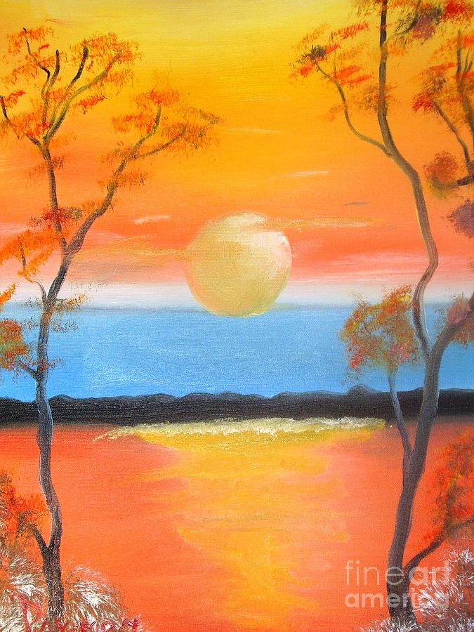 Beautiful Sunset - 038 Painting By Raymond G Deegan - Fine Art America