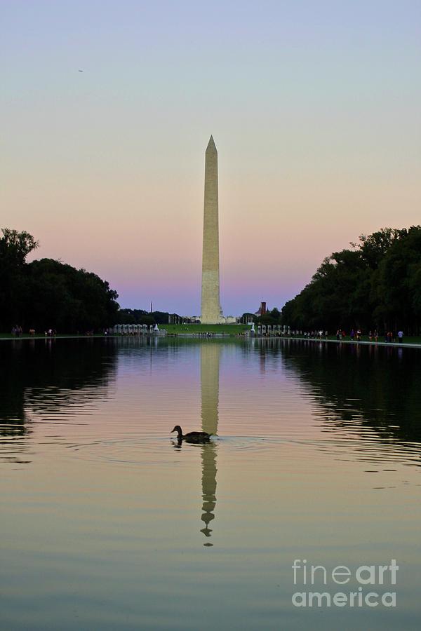 Inspirational Evening at the Washington Monument 1 Photograph by Ann Brown