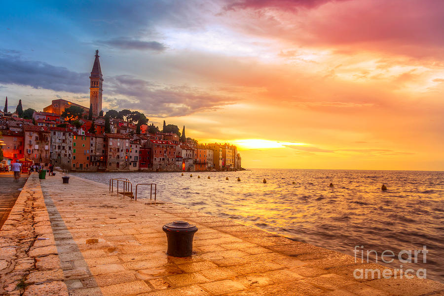 Dusk Photograph - Beautiful Sunset At Rovinj In Adriatic by Fesus Robert Dusk Photograph - Beautiful Sunset At Rovinj In Adriatic by Fesus Robert