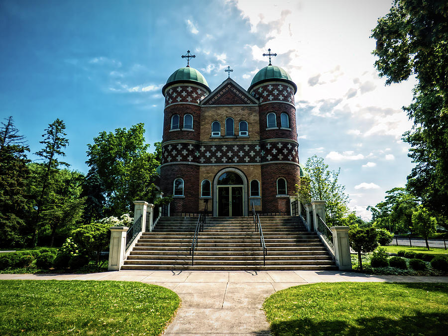 Beautiful Ukrainian Catholic Church - Front View Photograph by Leslie Montgomery