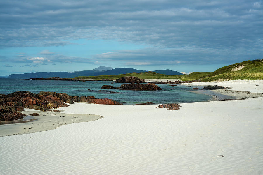 Beautiful Unspoilt White Sand Beach on Iona Scotland Photograph by ...