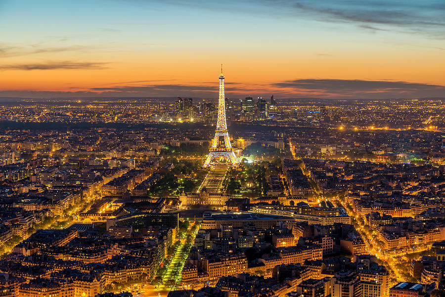 Beautiful View Eiffel Tower Photograph By Prasit Rodphan - Fine Art America