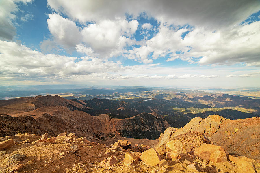 Spring Photograph - Beautiful View from Pikes Peak Colorado Springs Colorado by Toby McGuire