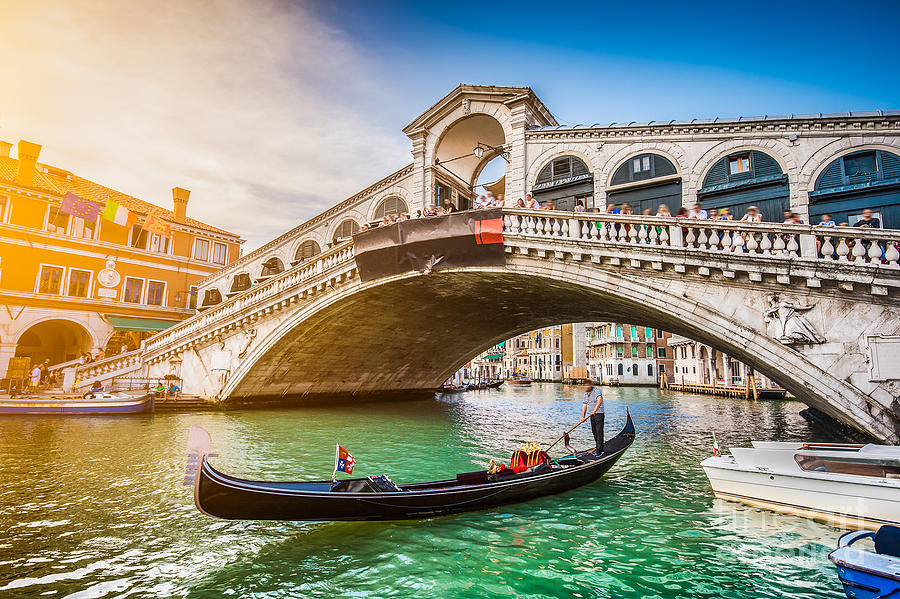 Di Photograph - Beautiful View Of Traditional Gondola by Canadastock Di Photograph - Beautiful View Of Traditional Gondola by Canadastock