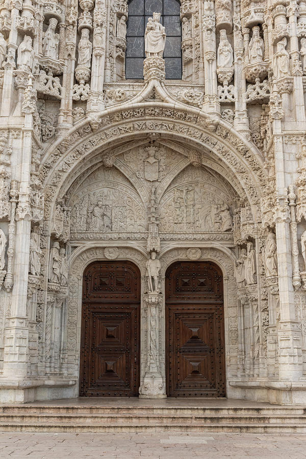 Beautiful View To Detail Of Architecture On Old Historic Church ...