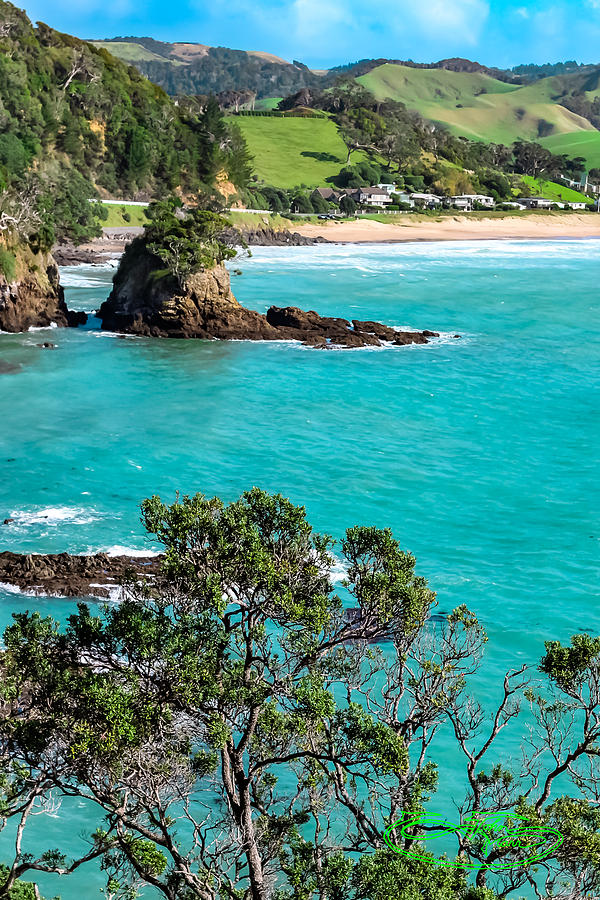 Beautiful Whale Bay NZ Photograph by John Marr