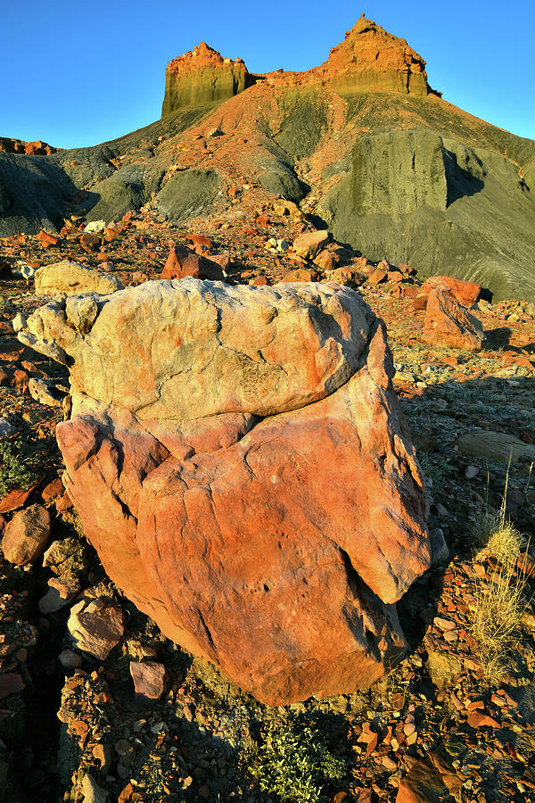Beautifully Colored Boulders in Millers Canyon on I-70 Utah Photograph by Ray Mathis
