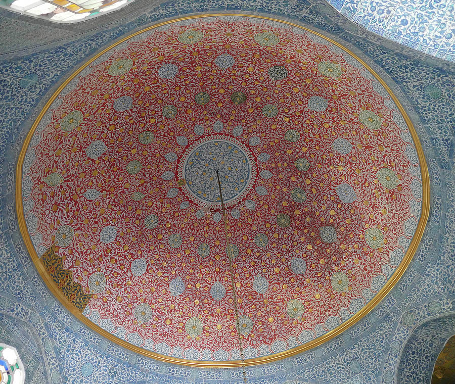 Beautifully decorated dome of a kiosk   Photograph by Steve Estvanik