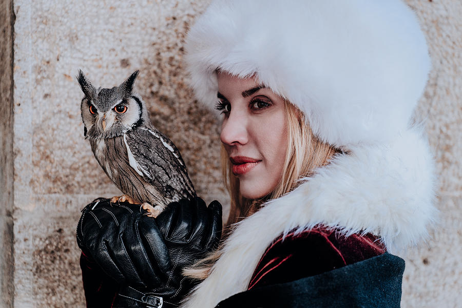 Beauty And Owl Photograph by Markus Grimm
