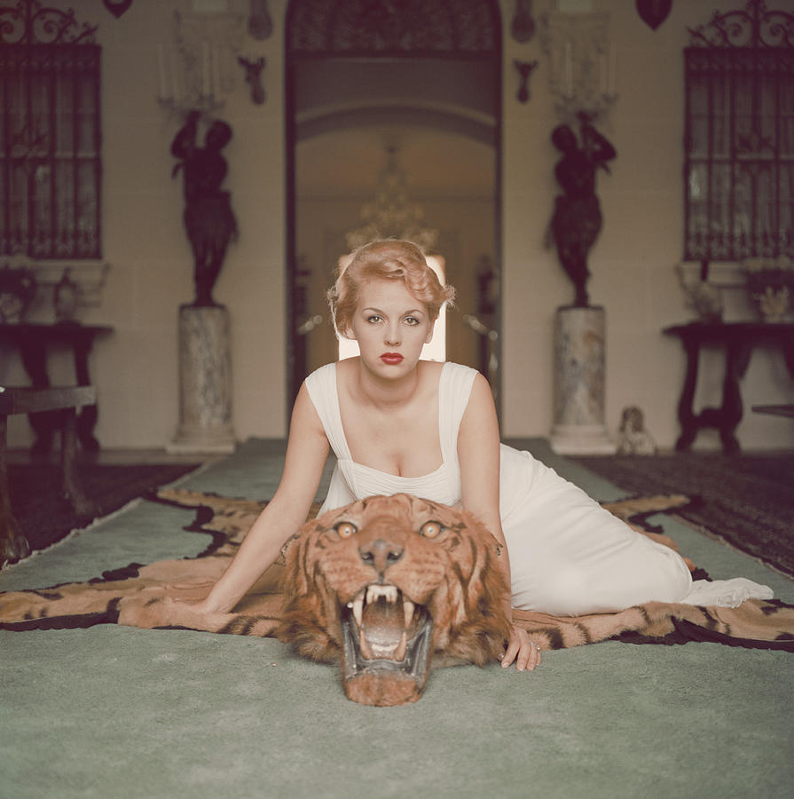People Photograph - Beauty And The Beast by Slim Aarons