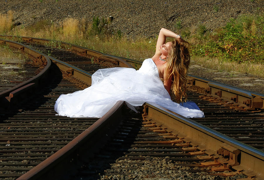 Beauty On The Train Tracks Photograph by Athena Mckinzie