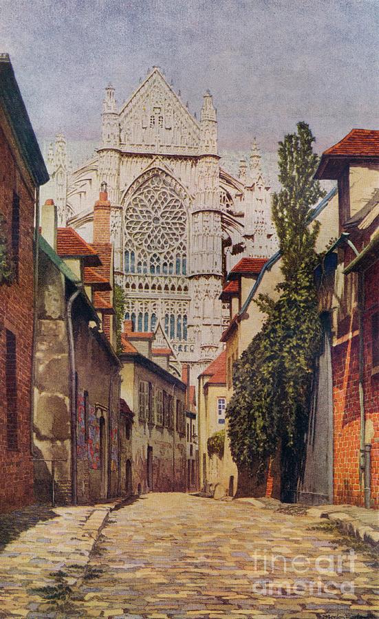 Beauvais Cathedral, C20th Century 1933 Drawing by Print Collector