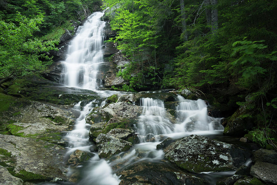 Beaver Brook Cascades, New Hampshire Photograph by Greg Parsons