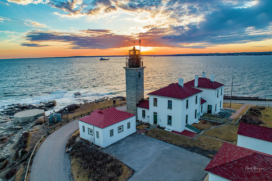 Beaver Tail Lighthouse by Michael Hughes Beaver Tail Lighthouse by Michael Hughes