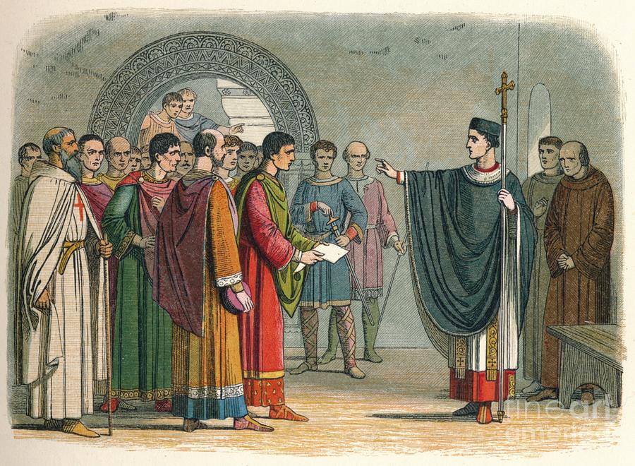 Becket Forbids The Earl Of Leicester Drawing by Print Collector