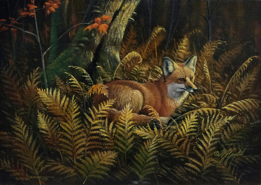 Animal Painting - Bed Of Ferns by Wilhelm Goebel