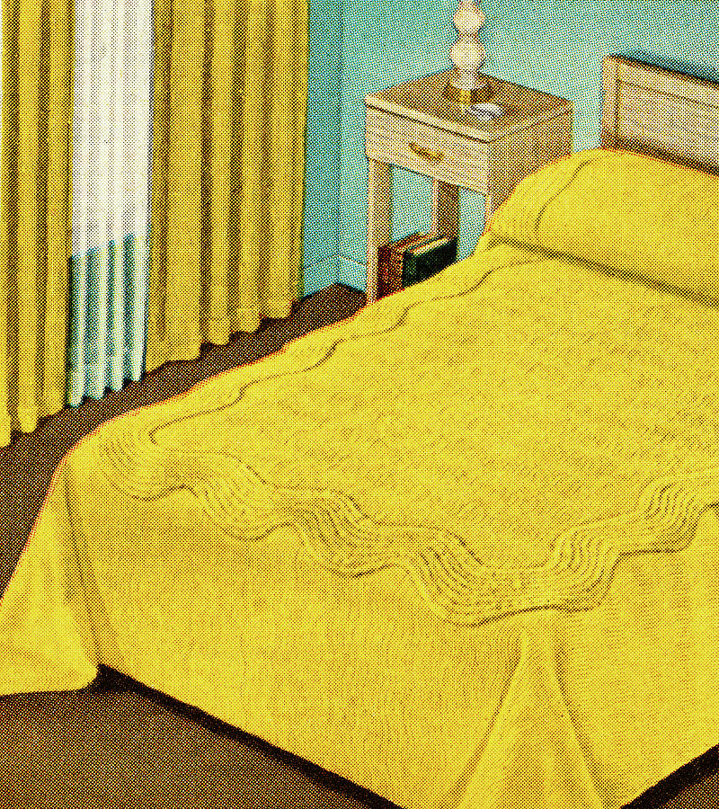 Vintage Drawing - Bedroom by CSA Images