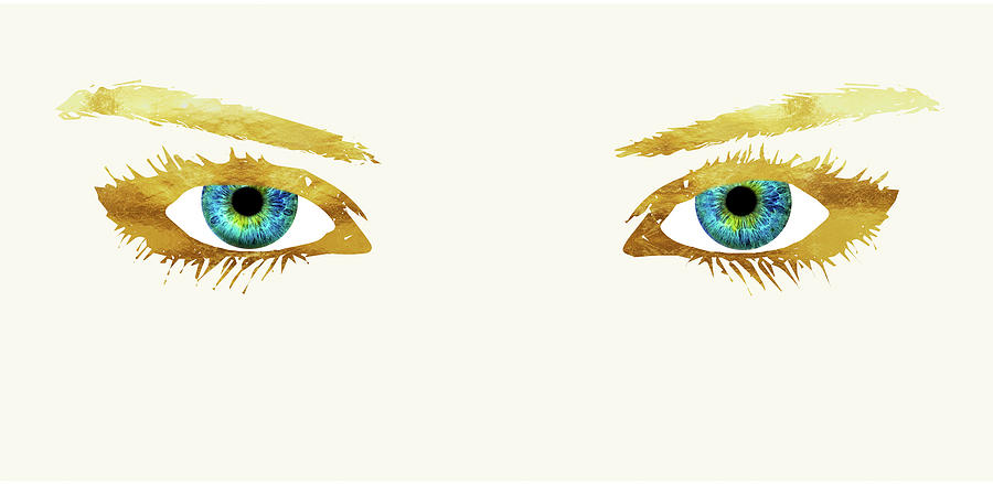 Iris Digital Art - Bedroom Eyes by Tina Lavoie