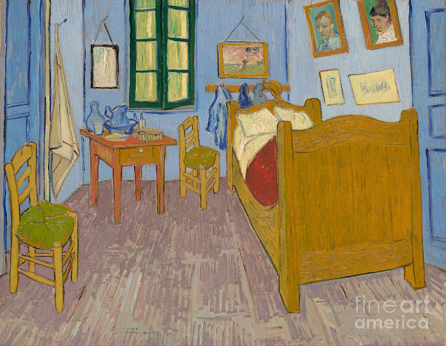 Bedroom In Arles, 1889-1890. Artist Drawing by Heritage Images