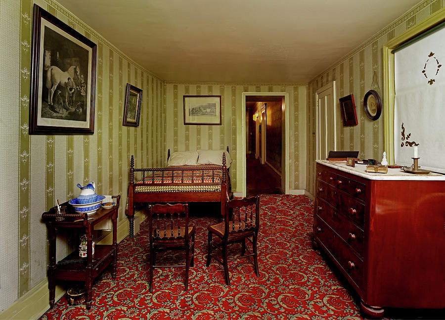 Bedroom in which Lincoln Died in the Petersen House Painting by Unknown ...