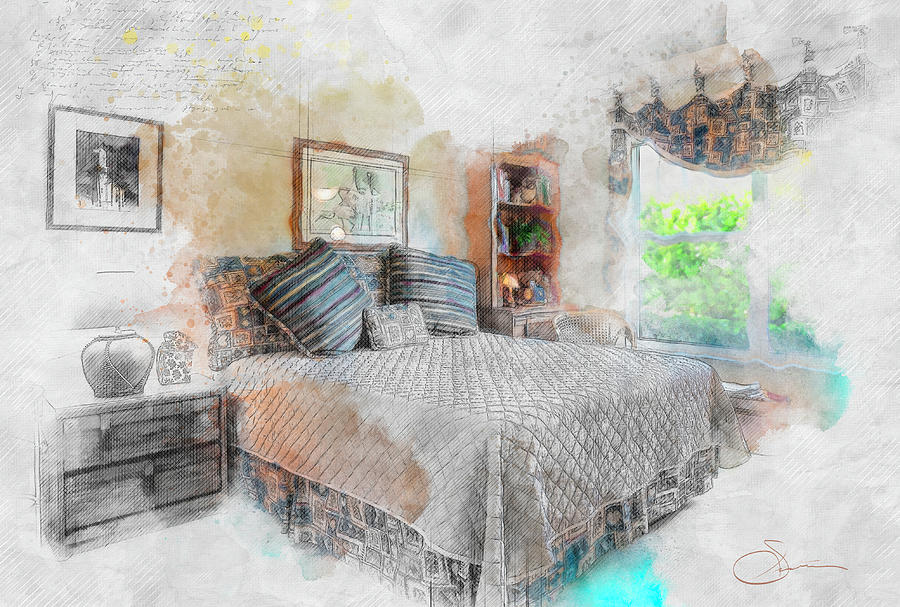 Bedroom1 Digital Art by Rob Smiths