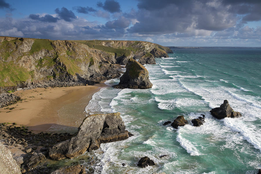 Bedruthan Steps by By Mark George