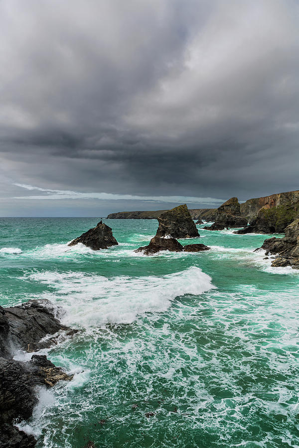 Bedruthan Steps, Cornwall, England #1 Photograph by Maggie Mccall