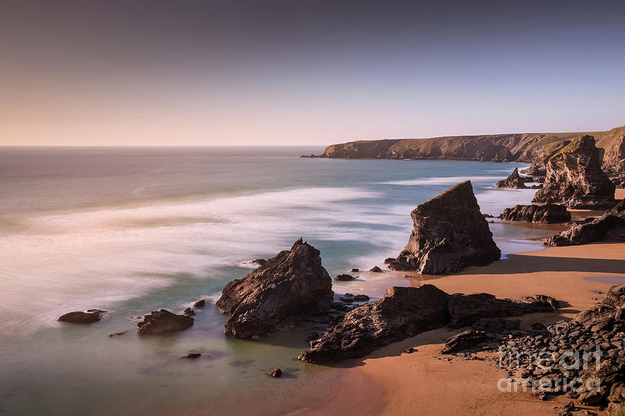 Bedruthan Steps Seascape, Cornwall, Uk No4 Photograph by Philip Preston