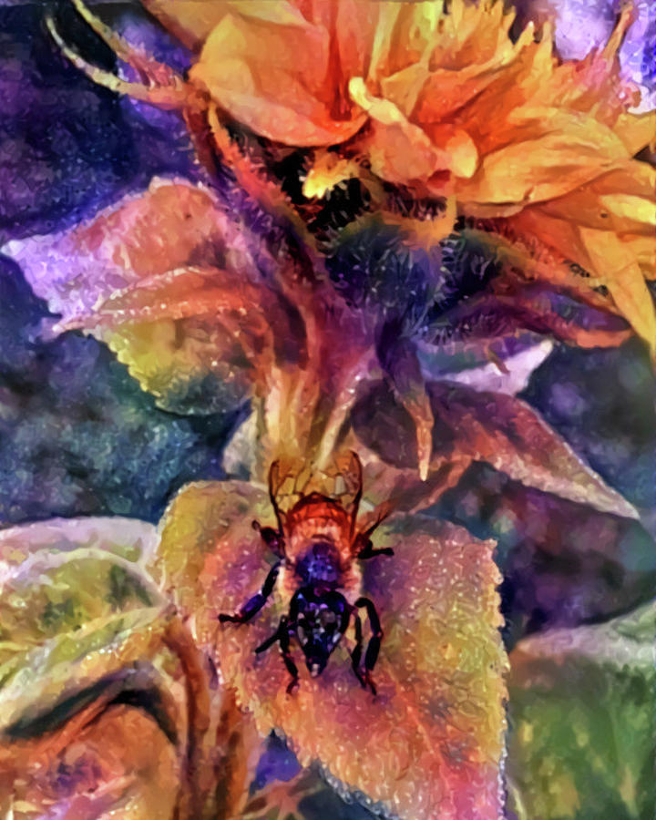 Bee Happy Digital Art by Artistic Mystic