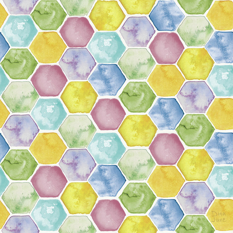 Pattern Painting - Bee Harmony Pattern IIa by Dina June