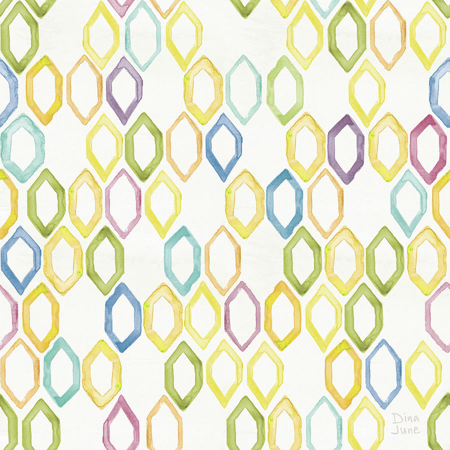 Pattern Painting - Bee Harmony Pattern Vii by Dina June