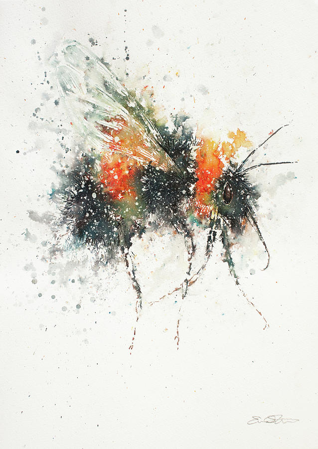 Bee Study Painting by John Silver