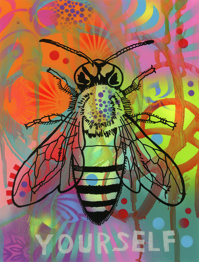 Insects Mixed Media - Bee Yourself by Dean Russo- Exclusive