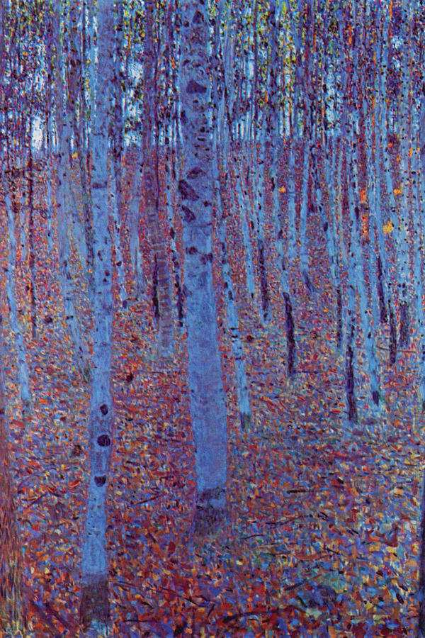 Beech Forest Painting by Gustav Klimt
