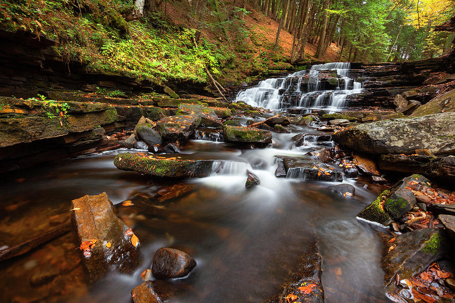 Beecher Creek Falls Photograph By Benway-Blanchard Images - Fine Art ...