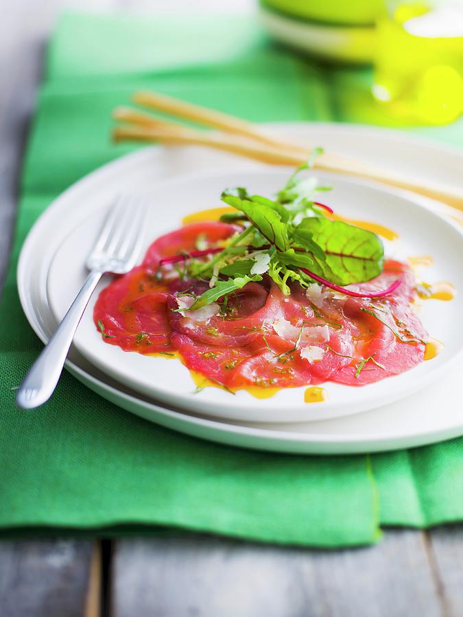 Beef Carpaccio Photograph by Roulier-turiot