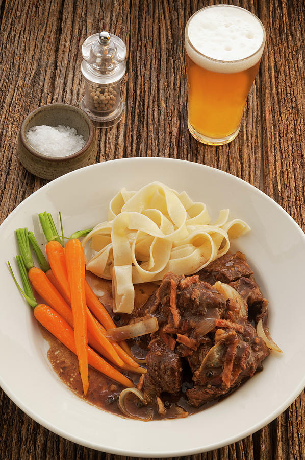 Beef Cooked In Australian Ale Photograph by John Hay
