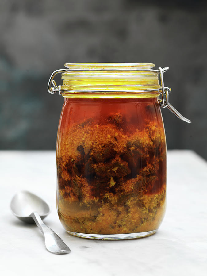 Beef Cucumber Pickle In A Glass Photograph by Hugh Johnson