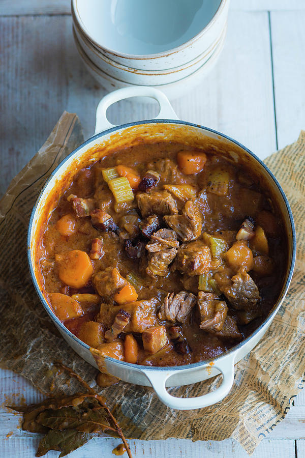 Beef Goulash With Potatoes And Carrots Photograph by Eising Studio