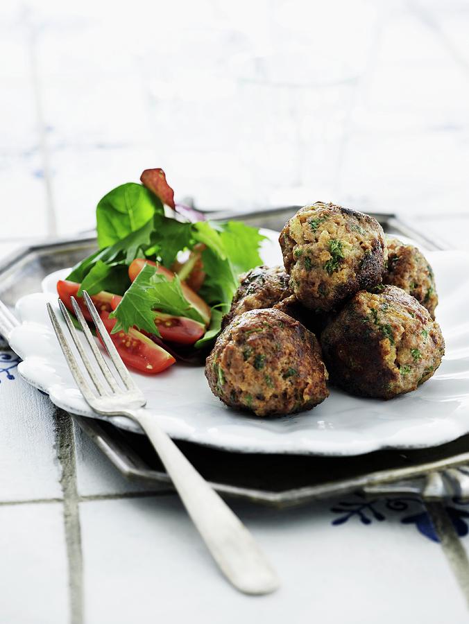 Beef Meatballs Photograph by Mikkel Adsbl