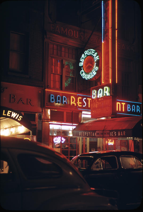 Beef Steak Charlies Photograph by Andreas Feininger Beef Steak Charlies Photograph by Andreas Feininger