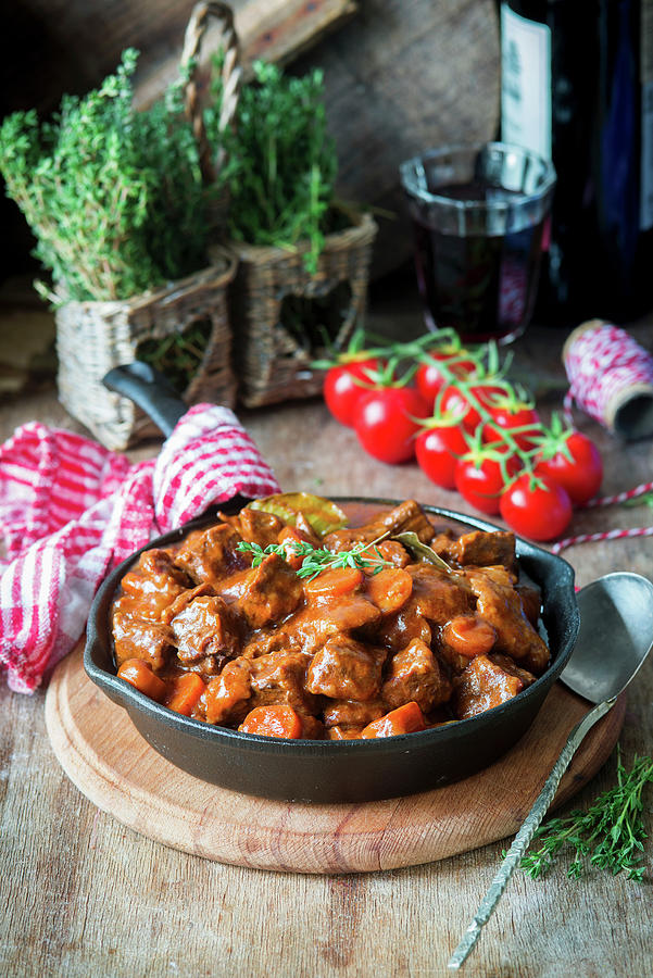 Beef Stew With Red Wine Photograph by Irina Meliukh