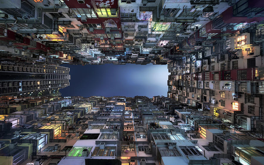 Hong Kong Photograph - Beehive Buildings by Jess M. Garca