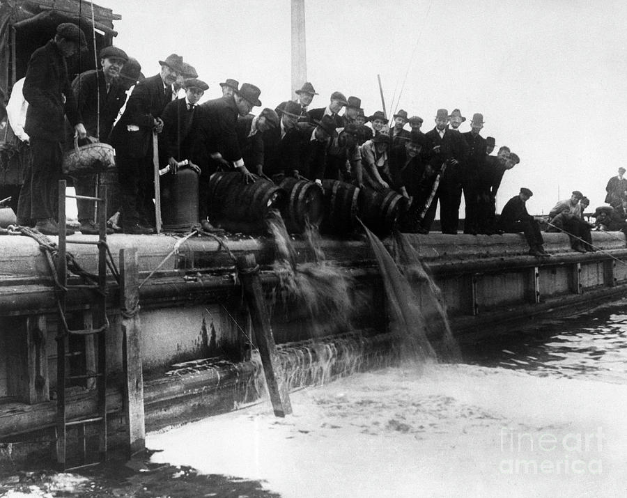 Beer Being Dumped Into Lake Michigan Photograph by Bettmann