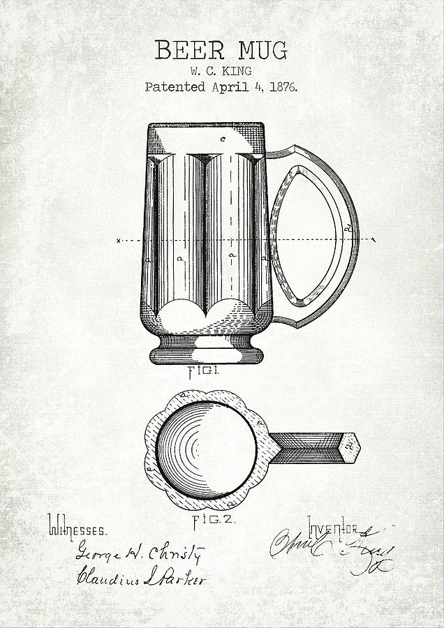 BEER MUG old poster Digital Art by Dennson Creative - Fine Art America