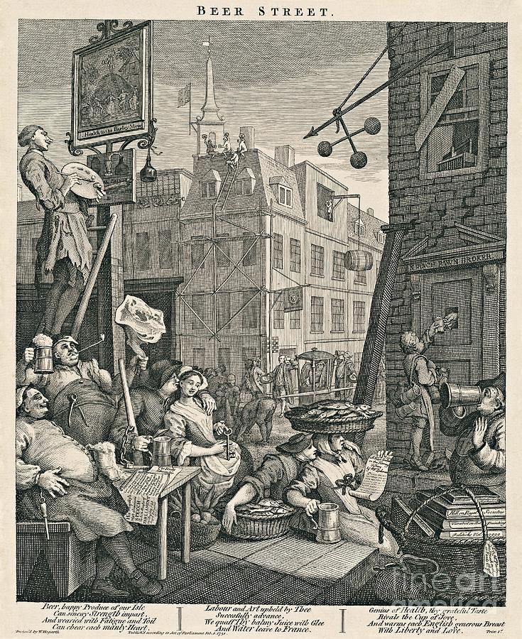 beer Street By William Hogarth Photograph by The Miriam And Ira D. Wallach Division Of Art, Prints And Photographs: Print Collection/new York Public Library/science Photo Library