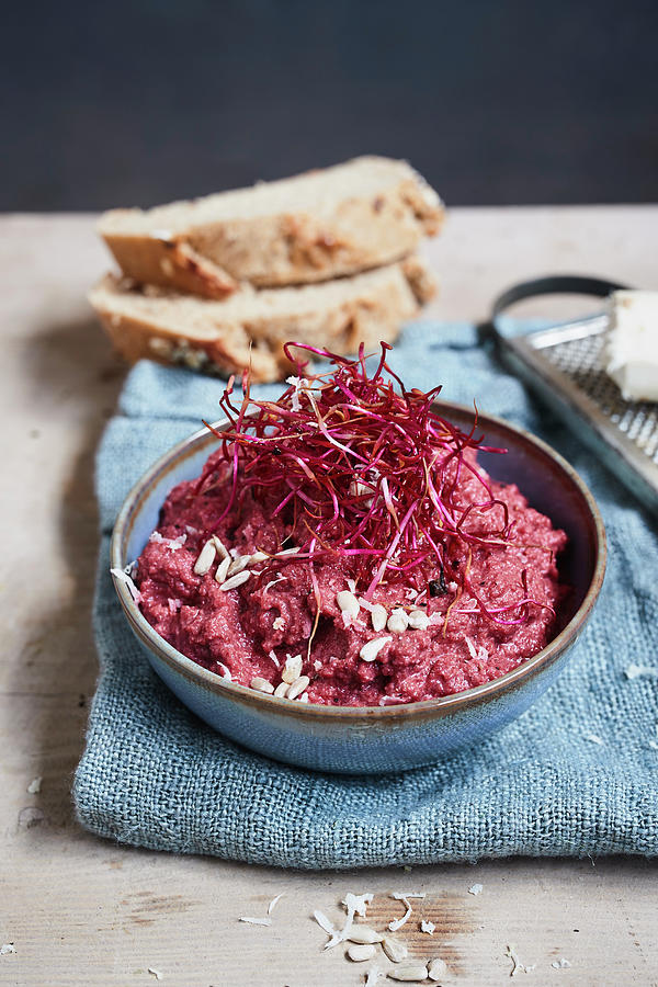 Beetroot And Horseradish Spread Photograph by Brigitte Sporrer